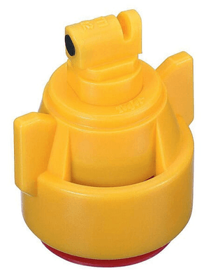 Pièces agricoles - Pièce Pulvérisateur - Buse à injection d'air TTI 110° avec joint et bouchon 02 TeeJet en plastique jaune