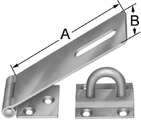 Pièces agricoles - Fasteners - Verrou à cadenas 85mm 1pc