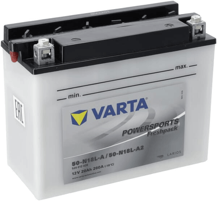 Pièces agricoles - Eclairage - Batterie 12V 20Ah 260A Powersports Freshpack VARTA