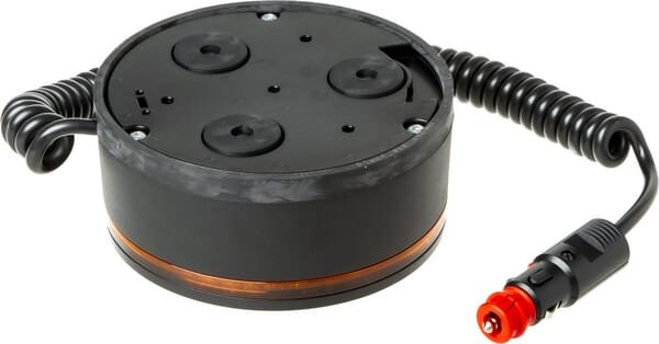 Pièces agricoles - Eclairage - Gyrophare à LED, ronde, 12-24 V, ambre, magnétique, Ø 149 mm x 60 mm, K-LED Rebelution Hella