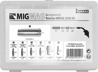 Pièces agricoles - Outils atelier - Coffret torche MB36 (MIG 350A