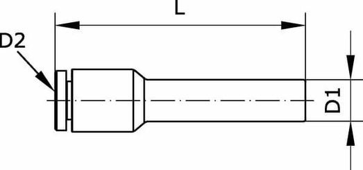 Pièces agricoles - Pièce pneumatique - Connecteur droit