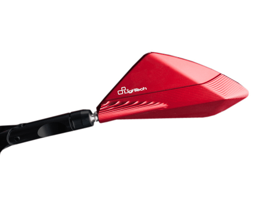 Pièces Quad & Motos - Equipement véhicule - Rétroviseur LIGHTECH universel M10 x 1,25 - rouge