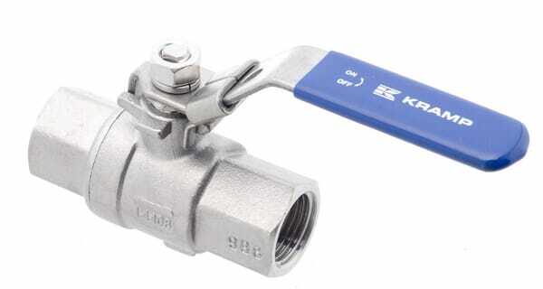 Pièces agricoles - Hydraulique - Vanne à bille inox 2xF 1/2''