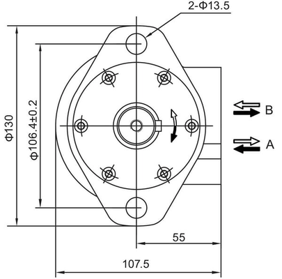 Pièces agricoles - Hydraulique - Moteur orbital 250cc Kramp