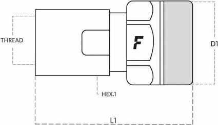 Pièces agricoles - Hydraulique - Coupleur femelle viton VVS 3/4