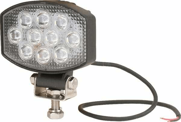 Pièces agricoles - Eclairage - Phare de travail LED ovale 15W 1900lm 10/30V, 120x38x80mm faisceau large 10 LED Kramp
