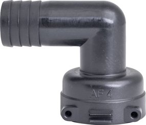 Pièces agricoles - Pièce Pulvérisateur - Raccord à fourche, femelle 90° AF4, embout de tuyau 25 mm