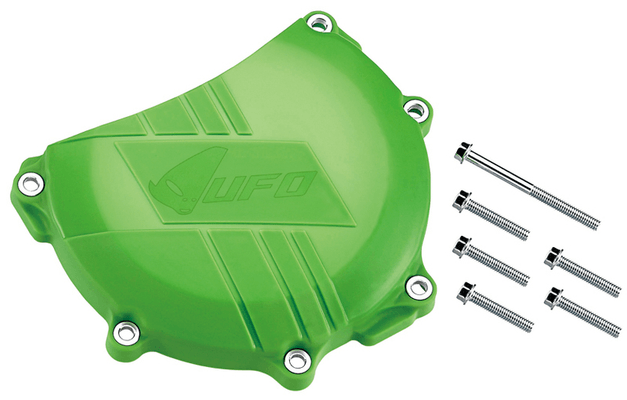 Pièces Quad & Motos - Equipement véhicule - Protège carter embrayage UFO vert Kawasaki KX450F