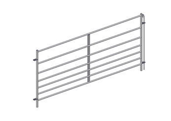 Materiels - Accessoires 200Kg-300Kg - PACK DE 12 CLAIES OVIN 7 LISSES H.1M L.2M