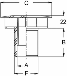 Pièces agricoles - Pièce Pulvérisateur - Sortie de réservoir anti-vortex 2" M
