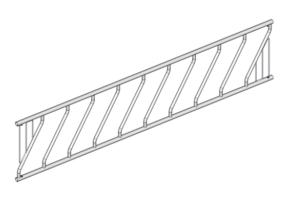 Materiels - Cornadis - PANNEAU OBLIQUE EXPORT 9P./4.60M SANS EMBOUT