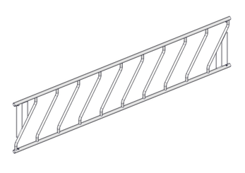 Materiels - Cornadis - PANNEAU OBLIQUE EXPORT 9P./4.60M SANS EMBOUT