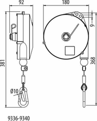 Pièces agricoles - Outils atelier - Equilibreur 10-14kg 2,5m