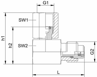 Pièces agricoles - Hydraulique - Raccord point de mesure