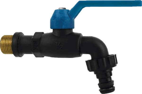 Pièces agricoles - Hydraulique - Robinet polyamide sans givre 1/2"