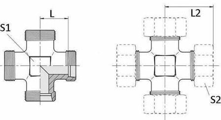 Pièces agricoles - Hydraulique - Croix 8L