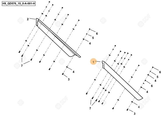 Pièces agricoles - Cabine et structure - LH FENDER