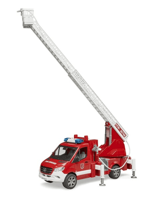 Loisirs - Jouets - Moteur d'incendie MB Sprinter avec échelle, pompe à eau et module son et lumière