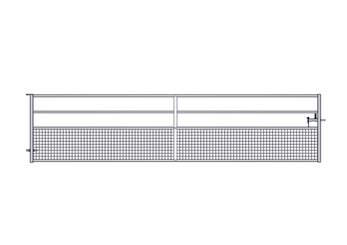 Materiels - Cage de contention - PACK DE 7 PORTE HERBAGE SEMI-GRILLAGEE L.5.13M