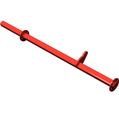 Pièces agricoles - Pièce divers - tube de retenue avant gauche -peint-