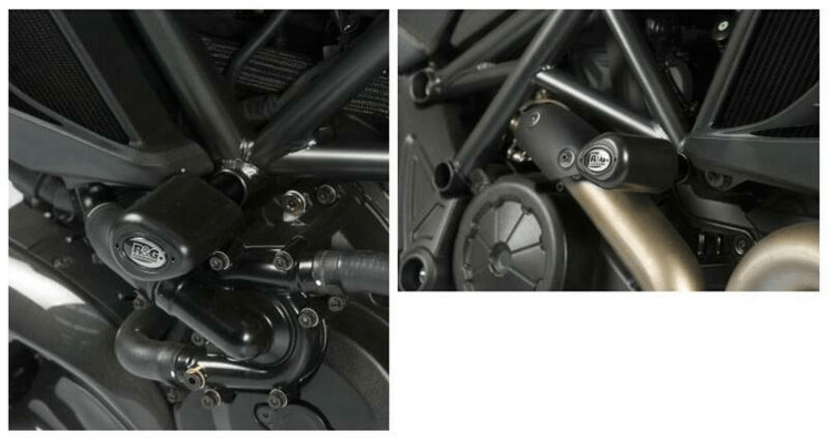 Pièces Quad & Motos - Equipement véhicule - Tampons de protection R&G RACING Aero noir Ducati Diavel