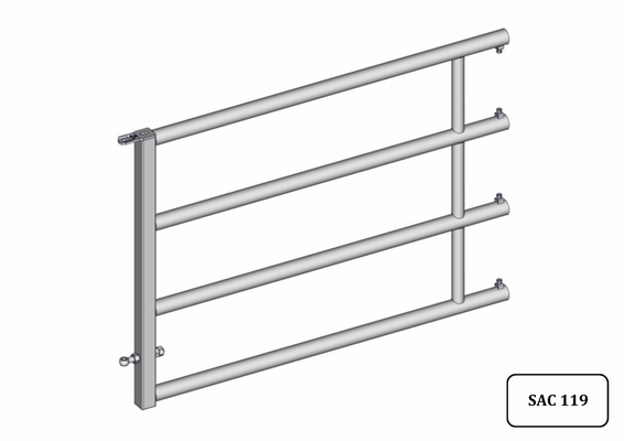 Materiels - Cage de contention - PACK DE 12 ARRIERES EX4 2/3M L.1.50M