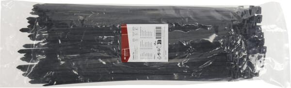 Pièces agricoles - Fasteners - Serre-câble 9x430mm, noir UV, 100Pcs