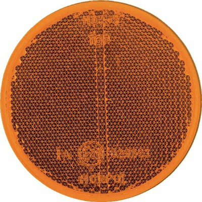 Pièces agricoles - Eclairage - Catadioptre rond orange Ø75mm