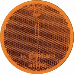 Pièces agricoles - Eclairage - Catadioptre rond orange Ø75mm