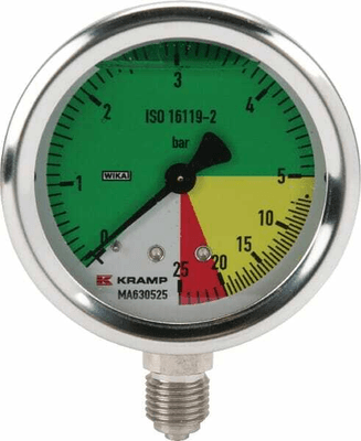 Pièces agricoles - Pièce Pulvérisateur - Manomètre 63 1/4" fix.AHL inf.