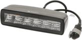 Lampe de travail indirecte LED, 30W, 2880lm, rectangulaire, 12/24V, blanc/orange, 157x49,7x60mm prise Deutsch, faisceau étroit,