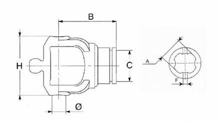 Pièces agricoles - Transmission - Articulation grand angle S9