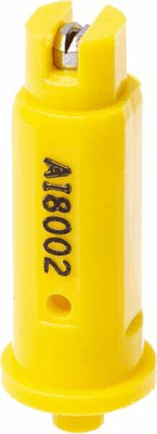 Pièces agricoles - Pièce Pulvérisateur - Buse d'injection d'air AI 80° 02 acier inoxydable jaune TeeJet