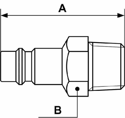 Pièces agricoles - Pièce pneumatique - Racc. rap. filet mâle BSP 3/8"