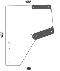 Pièces agricoles - Tracteur pièce adaptable - Porte, gauche