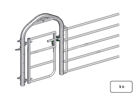 Accessoires et options matériel  - Matériel d'élevage - autre - PACK DE 6 AVANTS EX5 LARGE AVEC PORTILLON