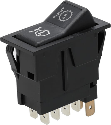 Pièces agricoles - Eclairage - Interrupteur à bascule, I-0-II, on-on-on, 12V, 8 broches, sensibilité de transmission, réglage double pas à pas