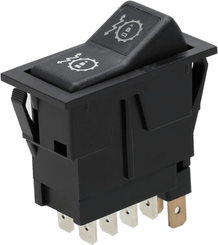 Pièces agricoles - Eclairage - Interrupteur à bascule, I-0-II, on-on-on, 12V, 8 broches, sensibilité de transmission, réglage double pas à pas