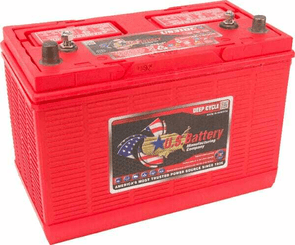 Pièces agricoles - Eclairage - Batterie de loisir 12V - 130Ah/C20, Deep Cycle Wet, U.S. Battery