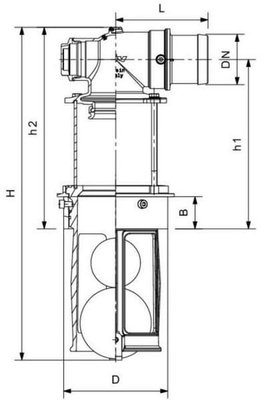 Pièces agricoles - Hydraulique - Soupape de décharge ø80 GOLD avec voyant