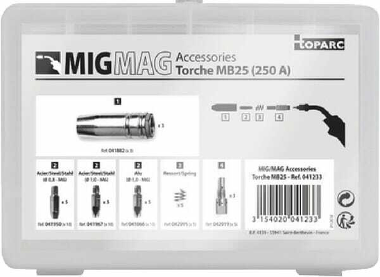 Pièces agricoles - Outils atelier - Coffret torche MB25 (MIG 250A