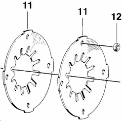 Pièces agricoles - Transmission - Ressort Belleville 3,5 mm