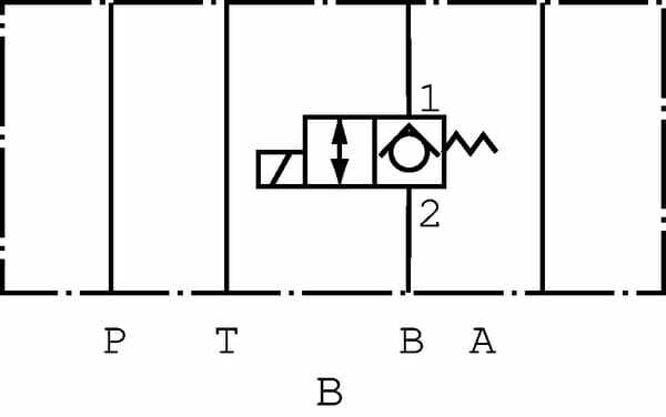 Pièces agricoles - Hydraulique - Clapet antiret. él.KRMSC-03W-1
