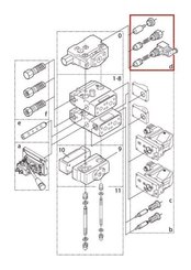 Pièces agricoles - Hydraulique - Cheville PVPD 155G5041