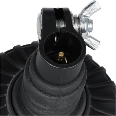 Pièces agricoles - Eclairage - Gyrophare LED, profil bas, 15 W, 12-24 V, verte, montage sur poteau flexible, Ø 86 mm x 138 mm