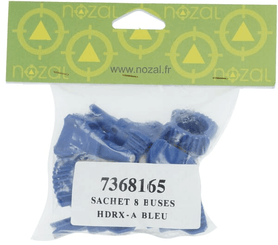 Pièces agricoles - Pièce Pulvérisateur - Jeu de buses à injection d'air (8 pièces) HDRX-A 120° 03 bleu