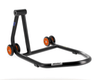 Béquille monobras gauche BIHR Home Track noir mat roues orange