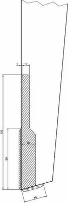 Pièces agricoles - Travail du sol - Dent de herse carb. LMC D. adapt. sur Kuhn