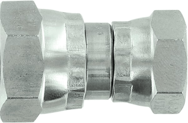 Pièces agricoles - Hydraulique - Adaptateur pivotant F/F 1/2" x3/8" BSP SS